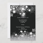 Diamond Bling Oudejaarsavond Party Kaart (Achterkant)