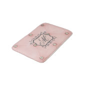 Diamond Bling Pink Tufted Leather Pattern Mat (Gekanteld)