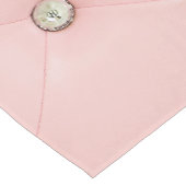 Diamond Bling Pink Tufted Leather Table Runner Korte Tafelloper (Hoek)