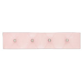 Diamond Bling Pink Tufted Leather Table Runner Korte Tafelloper (Horizontaal)