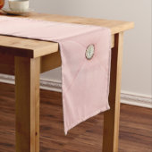Diamond Bling Pink Tufted Leather Table Runner Korte Tafelloper (Voorbeeld)
