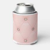 Diamond Bling Roze Getufte Koozie Can Holder (Blikje Achterkant)