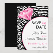 Diamond Bling Save the Date (Voorkant / Achterkant)