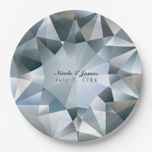 Diamond Bling Sieraden Elegante Sieraden Feest Papieren Bordje