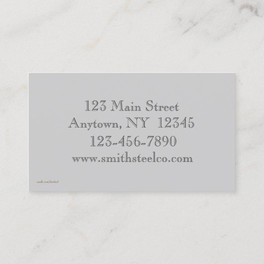 Diamond Bord Blue Visitekaartje (Achterkant)