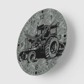 Diamond Bord Boerderij Tractor Ronde Klok (Hoek)