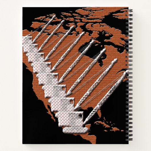 DIAMOND BORD CRANE BRICK US MAP NOTITIEBOEK (Achterkant)