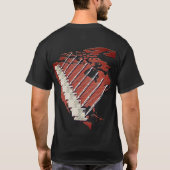 DIAMOND BORD CRANE BRICK US MAP T-SHIRT (Achterkant)
