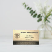 Diamond Bord Metal Handyman Maintenance Business Visitekaartje (Staand voorkant)