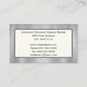 Diamond Bord Metallic met Monogram Visitekaartje (Achterkant)