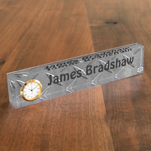 Diamond Bord ontwerp Naambordje (Zijkant)