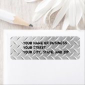 Diamond Bord Patroon Retouradreslabels Etiket (Insitu)