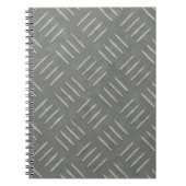 Diamond Bord Roestvrij staal, getextureerd Notitieboek (Voorkant)
