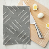 Diamond Bord Roestvrij staal, getextureerd Theedoek (Quarter Fold)