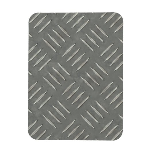 Diamond Bord Roestvrij staal Textured Magneet (Verticaal)