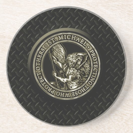 Diamond Bord & St. Mike Zandsteen Onderzetter (Voorkant)