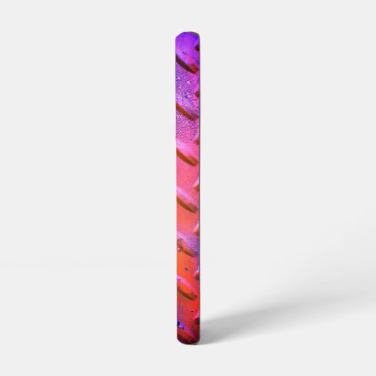 Diamond Bord Staal Paars en Sinaasappel Samsung Galaxy Hoesje (Linkerkant)