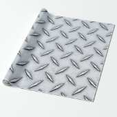 Diamond Bord Steel Cadeaupapier (Uitgerold)