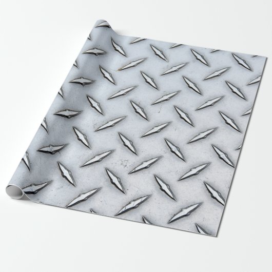 Diamond Bord Steel Cadeaupapier (Uitgerold)