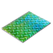 Diamond Bord Steel Green and Blue Notitieboek (Linkerzijde)