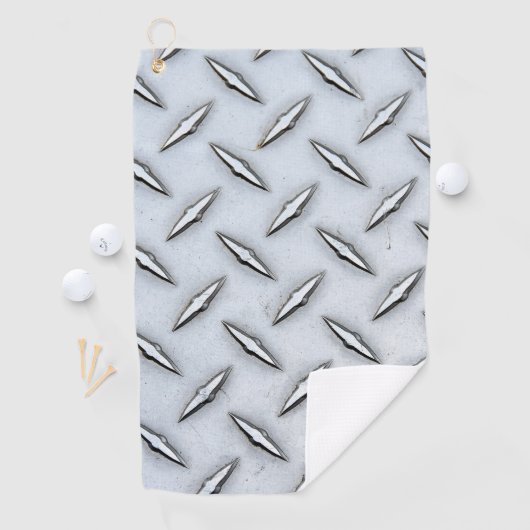 Diamond Bord Steel Pattern Golfhanddoek (Insitu)