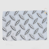 Diamond Bord Steel Pattern Golfhanddoek (Horizontaal)
