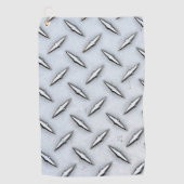 Diamond Bord Steel Pattern Golfhanddoek (Voorkant)