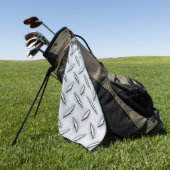 Diamond Bord Steel Pattern Golfhanddoek (Groen)