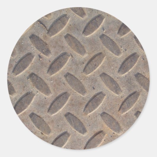 Diamond Borden vloer Ronde Sticker (Voorkant)