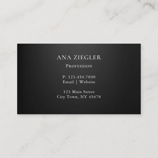 Diamond Border Visitekaartje (Achterkant)