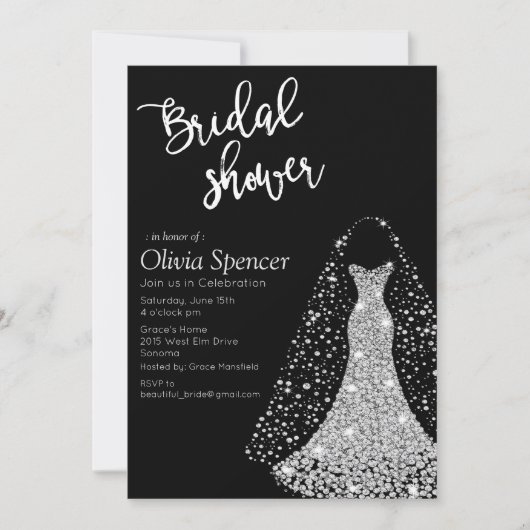 Diamond Bridal Shower Kaart (Voorkant)