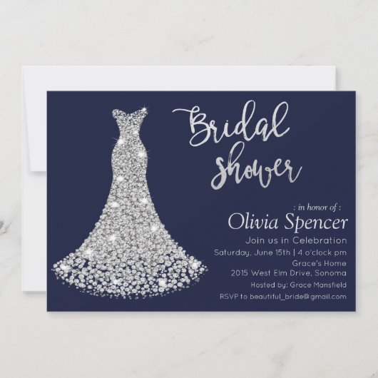 Diamond Bridal Shower Kaart (Voorkant)