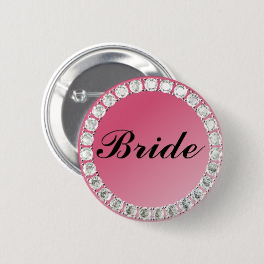 Diamond Bride Ronde Button 5,7 Cm (Voorkant /achterkant)