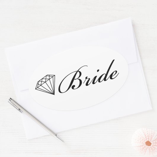 Diamond Bride Sticker over wit (Envelop)
