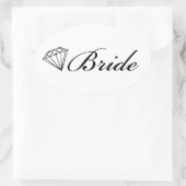 Diamond Bride Sticker over wit (Tas)