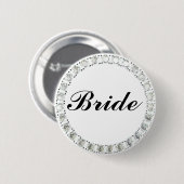 Diamond Bride White Ronde Button 5,7 Cm (Voorkant /achterkant)
