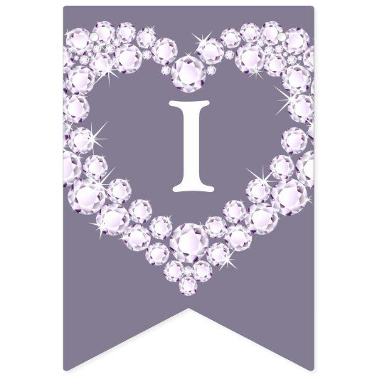 Diamond bruiloft 60e verjaardag aangepaste foto vlaggetjes (Tweede vlag)