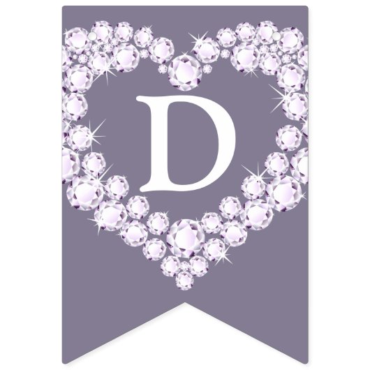 Diamond bruiloft 60e verjaardag aangepaste foto vlaggetjes (Eerste vlag)