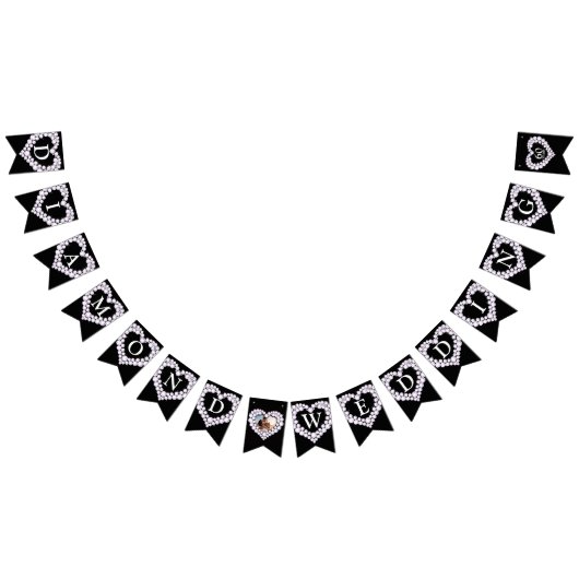 Diamond bruiloft foto van 60 jaar zwart vlaggetjes (Alle)