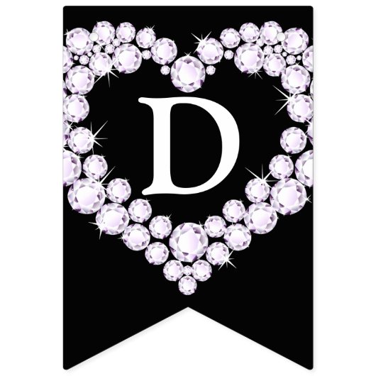 Diamond bruiloft foto van 60 jaar zwart vlaggetjes (Eerste vlag)