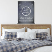 Diamond Bruiloft Jubileum Canvas Afdruk (Insitu (Slaapkamer))