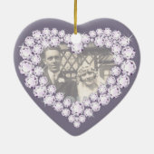 Diamond Bruiloft Jubileum hart ornament (Achterkant)