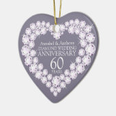 Diamond Bruiloft Jubileum hart ornament (Links)