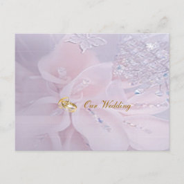 Diamond bruiloft uitnodiging Briefkaart
