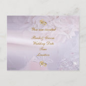 Diamond bruiloft uitnodiging Briefkaart (Achterkant)