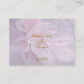 Diamond bruiloft uitnodiging informatiekaartje (Achterkant)