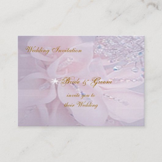 Diamond bruiloft uitnodiging informatiekaartje (Voorkant)