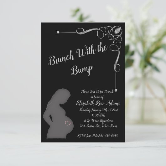 Diamond Brunch met de pomp Kaart (Staand voorkant)