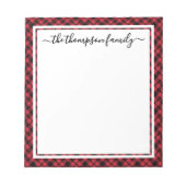 Diamond Buffalo Plays Script Familienaam Notitieblok (Voorkant)