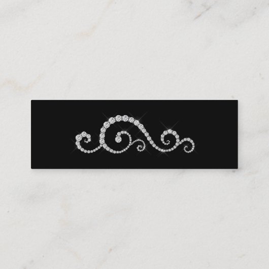 Diamond Butterfly Mini Visitekaartje (Achterkant)